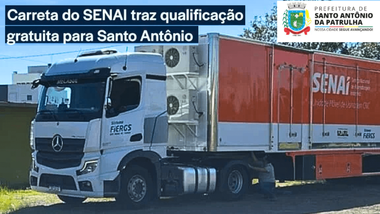 Carreta do Senai Oferece Cursos Gratuitos em Santo Antônio da Patrulha