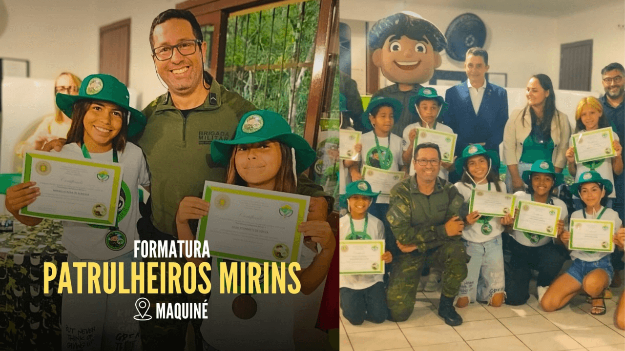 Formatura do Patrulheiro Ambiental Mirim em Maquiné