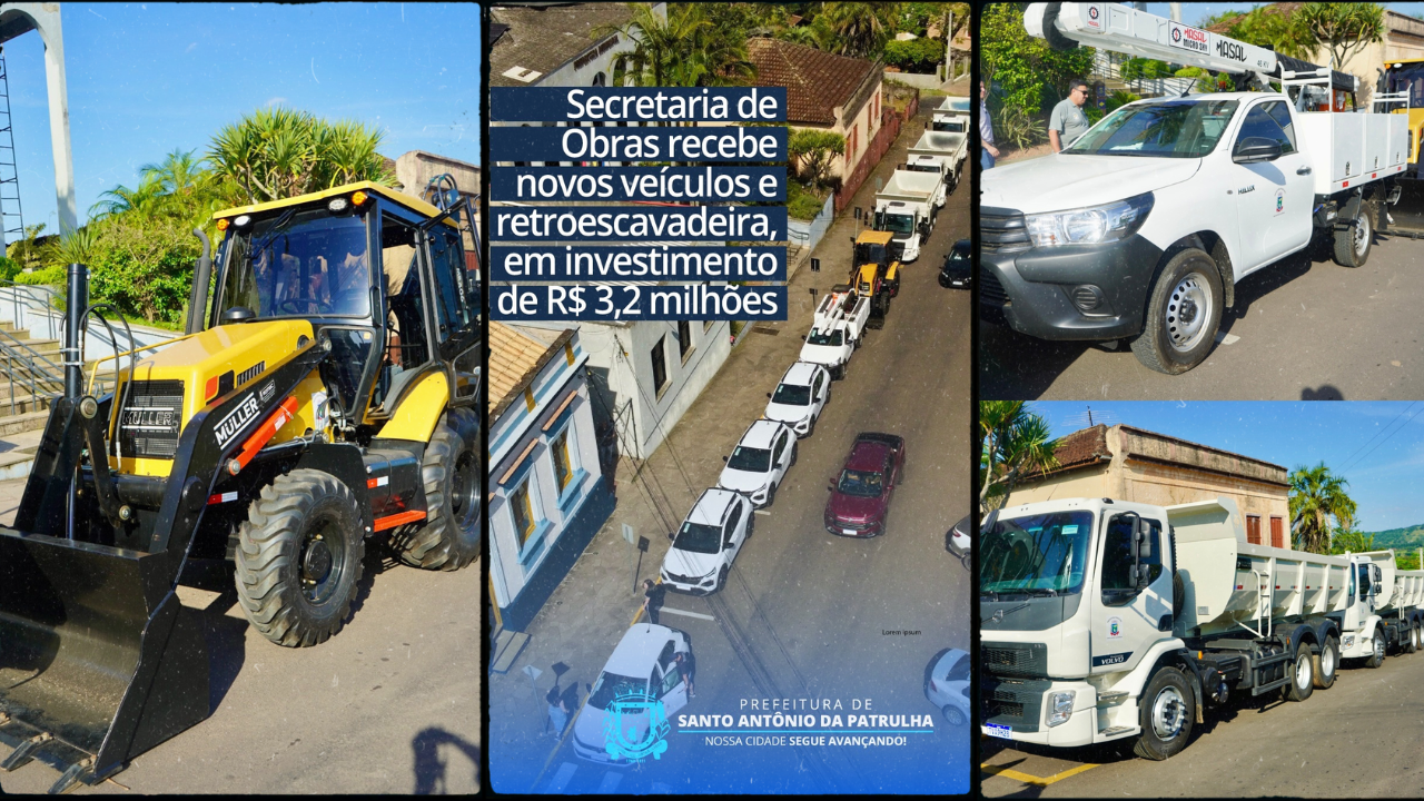 Santo Antônio da Patrulha: Recebe R$ 3,25 Milhões em Frota e Maquinário